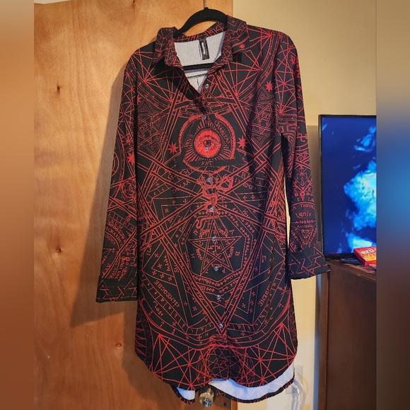 Blackmilk Dresses & Skirts - Blackmilk Secret Society Business Time Long Sleeve Dress Large